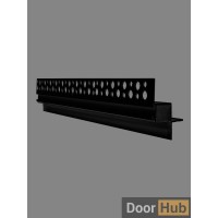 Black Standard LED Shadow Gap Profile – Ceiling Lighting Solution for Developers UAE